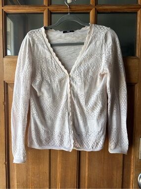 FRYE light pink Knit Button-Front Top